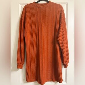 NEVER WORN SHEIN Ribbed Rustic Sweater Dress